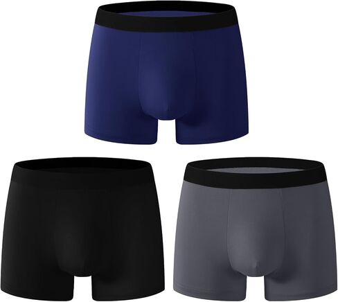 3 Pairs Mens Underwear for Men Pack Ultra Soft Men's Boxer Briefs Moisture-Wicking Breathable Mens Briefs Underwear Multipack in Saudi Arabia