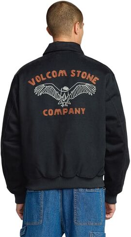 سترة Volcom الرجالية Highsiders - ملابس عمل اسكواش بومبر، حشو بوليستر معاد تدويره من RepreveTM in Kuwait