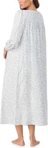 Eileen West womens Cotton Brushed Flannel 50" Ballet Long Sleeve Nightgown in Saudi Arabia