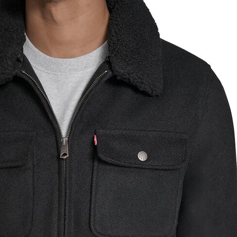 Levi's mens Wool Blend Depot Jacket With Sherpa Collar in Saudi Arabia