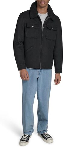 Levi's mens Wool Blend Depot Jacket With Sherpa Collar in Saudi Arabia