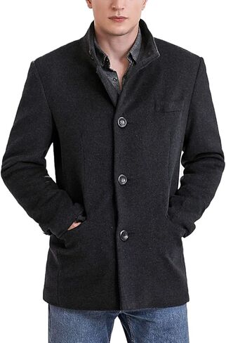 BGSD Men Perry Cashmere Wool Blend Single Breasted Walking Car Coat (Also available in Big and Tall) in Saudi Arabia