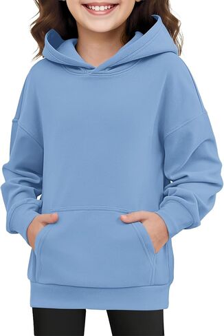 أطفال هوديس بنات لطيف بلوزات صوفية كم طويل Crewneck قطرة الكتف قمم 2025 العصرية in Kuwait