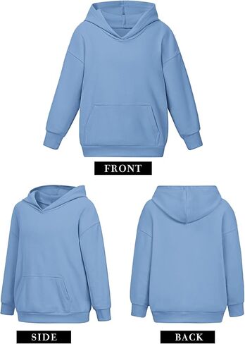 أطفال هوديس بنات لطيف بلوزات صوفية كم طويل Crewneck قطرة الكتف قمم 2025 العصرية in Kuwait
