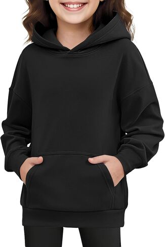 أطفال هوديس بنات لطيف بلوزات صوفية كم طويل Crewneck قطرة الكتف قمم 2025 العصرية in Kuwait