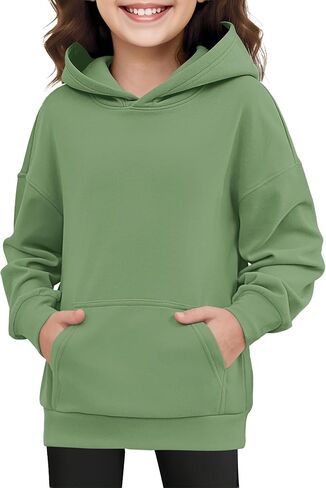 أطفال هوديس بنات لطيف بلوزات صوفية كم طويل Crewneck قطرة الكتف قمم 2025 العصرية in Kuwait