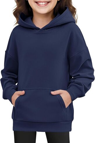 أطفال هوديس بنات لطيف بلوزات صوفية كم طويل Crewneck قطرة الكتف قمم 2025 العصرية in Kuwait