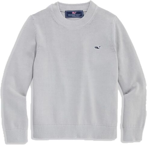 vineyard vines Boys' Cotton Garment Dye Logo Crew Sweater in Saudi Arabia