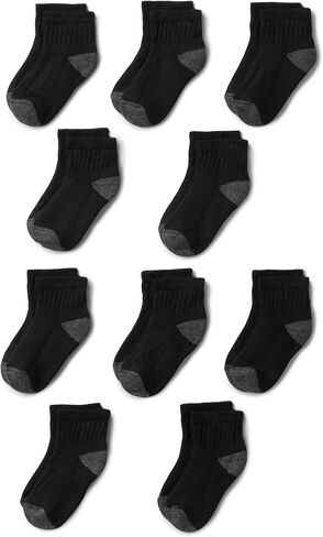 Amazon Essentials Unisex Kids' Ankle Socks, Everyday Casual, 10 Pairs in Saudi Arabia