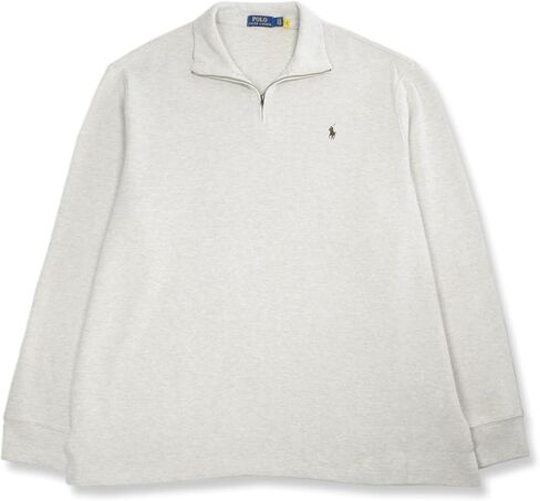 سترة POLO RALPH LAUREN للرجال نصف سحاب من القطن المضلع الفرنسي، Dune Tan (XX-Large) in Saudi Arabia