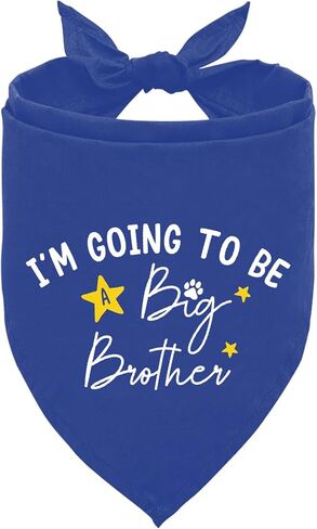 I'm Going to Be a Big Brother Dog Bandana, Dark Green Dog Bandana, Dog Bandana Pregnancy Announcement, Gender Reveal Dog Bandana, Baby Announcement Dog Bandana, Big Brother Dog Shirt (F14) in Kuwait