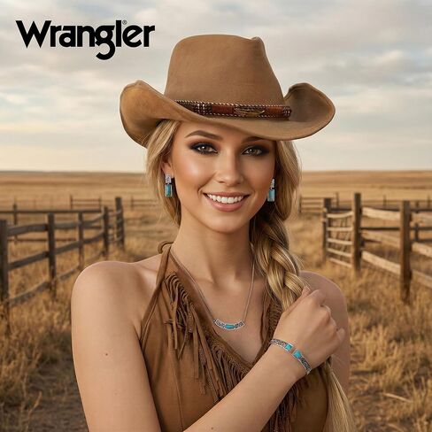 Montana West Wrangler Cuff Bracelet for Women Western Turquoise Adjustable Open Bangle Silver Plated Carved Floral Cowgirl Country Jewelry in Saudi Arabia
