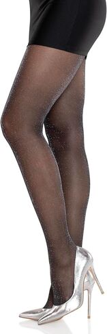 Leg Avenue womens Spandex Sheer Lurex Tights in Saudi Arabia