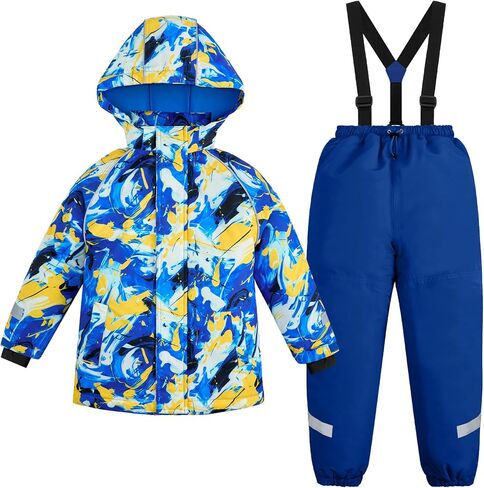 Gogokids Kids 2 Piece Snowsuit Waterproof Ski Suit for 3-10 Years, Boys Girls Winter Ski Jacket and Snow Pants Set in Saudi Arabia