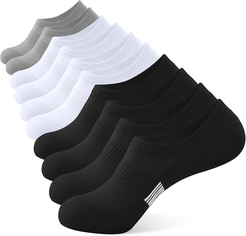 No Show Socks Womens Low Cut Non Slip Athletic Cotton Invisible Women Sock 5 Pairs in Saudi Arabia