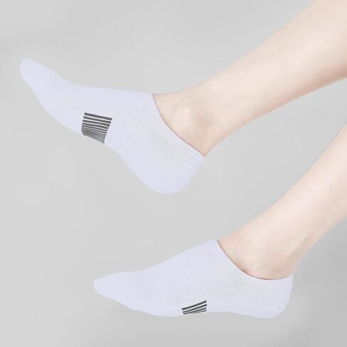 No Show Socks Womens Low Cut Non Slip Athletic Cotton Invisible Women Sock 5 Pairs in Saudi Arabia