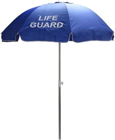 مظلة إنقاذ من النايلون مع إمالة - قطر 6-1/2 قدم - مطبوعة (أحمر) in Kuwait