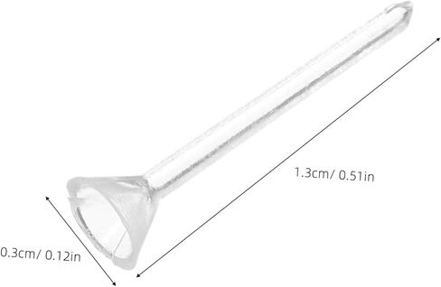 Gadpiparty 500pcs Plastic Earrings Clear Posts: 3mm Piercing Retainers Tiny Findings for Rhinestone Ear Studs - DIY Jewelry Supplies for Sports in Saudi Arabia