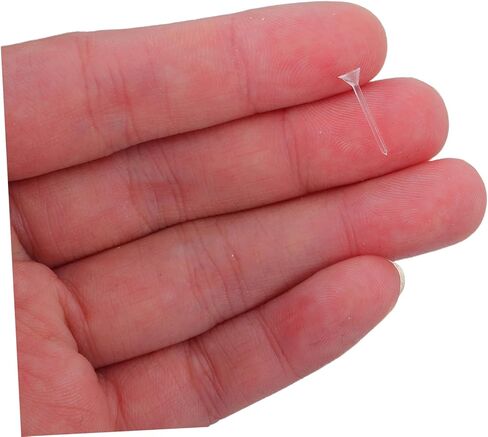 Gadpiparty 500pcs Plastic Earrings Clear Posts: 3mm Piercing Retainers Tiny Findings for Rhinestone Ear Studs - DIY Jewelry Supplies for Sports in Saudi Arabia