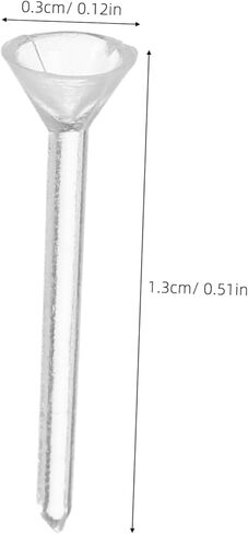 Gadpiparty 500pcs Plastic Earrings Clear Posts: 3mm Piercing Retainers Tiny Findings for Rhinestone Ear Studs - DIY Jewelry Supplies for Sports in Saudi Arabia