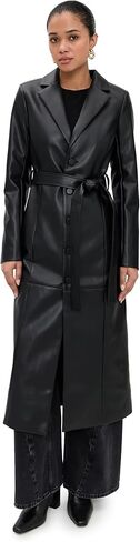 Joe's Jeans Women's The Vegan Leather Long Coat in Saudi Arabia