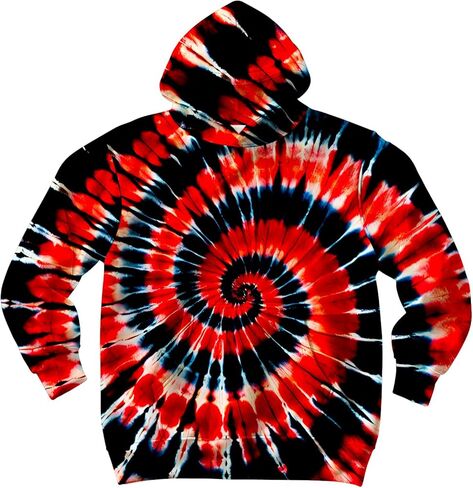 Unisex Kids Tie Dye Hoodie Sweatshirt for Boys Girls Hooded Kangaroo Pocket Pullover Hoodies in Saudi Arabia