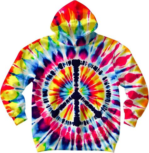 Unisex Kids Tie Dye Hoodie Sweatshirt for Boys Girls Hooded Kangaroo Pocket Pullover Hoodies in Saudi Arabia