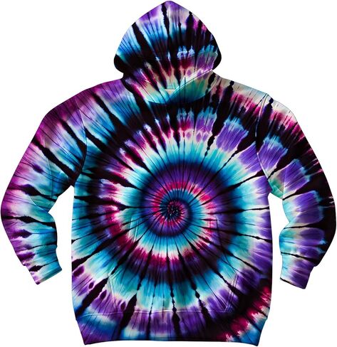 Unisex Kids Tie Dye Hoodie Sweatshirt for Boys Girls Hooded Kangaroo Pocket Pullover Hoodies in Saudi Arabia