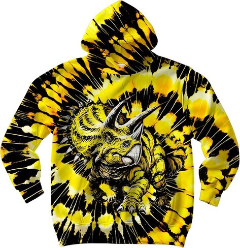 Unisex Kids Tie Dye Hoodie Sweatshirt for Boys Girls Hooded Kangaroo Pocket Pullover Hoodies in Saudi Arabia