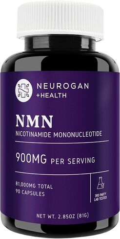 Neurogan NMN Supplement Capsules – Nicotinamide Adenine Dinucleotide Precursor Cellular Energy & Brain Focus Support – 500 mg High-Potency Nicotinamide Mononucleotide per Serving, 120 Count in Kuwait