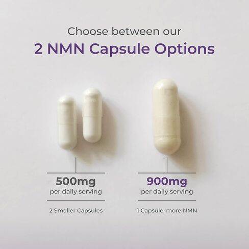 Neurogan NMN Supplement Capsules – Nicotinamide Adenine Dinucleotide Precursor Cellular Energy & Brain Focus Support – 500 mg High-Potency Nicotinamide Mononucleotide per Serving, 120 Count in Kuwait