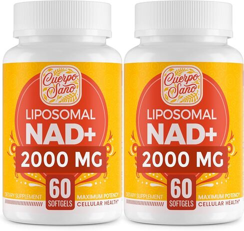 2000 مجم NAD مكمل، Liposomal NAD+ عالي الامتصاص، أكثر كفاءة من النيكوتيناميد ريبوسيد، مكمل تعزيز نقي ومعزز، الدفاع عن الشيخوخة، التمثيل الغذائي والخلوي، 60 كبسولة هلامية in Kuwait