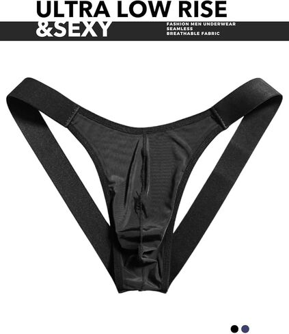 3 Pcs Men Fashion Thong Underwear Stylish Low Rise Briefs for Men Elastic Waist Underwear Set Modern Cut Daily Wear in Saudi Arabia