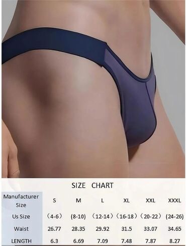 3 Pcs Men Fashion Thong Underwear Stylish Low Rise Briefs for Men Elastic Waist Underwear Set Modern Cut Daily Wear in Saudi Arabia