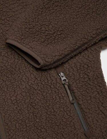 Fleece Jackets Women Causal Long Sleeve Sherpa Jacket Warm Ziper Fuzzy Coat Sweatshirts Trendy with Pockets in Saudi Arabia