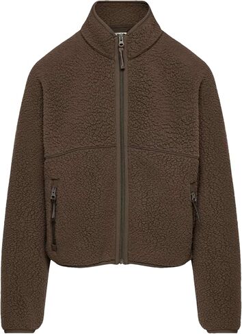 Fleece Jackets Women Causal Long Sleeve Sherpa Jacket Warm Ziper Fuzzy Coat Sweatshirts Trendy with Pockets in Saudi Arabia