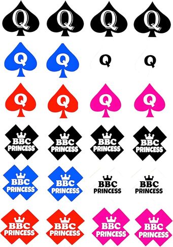 12 زوجًا من أغطية حلمات BBC QOS، بتلات ملكة البستوني، الأميرة BDSM Cuckold Slut Cuck مثير Hotwife الكلمات المتشددين عبارات الجنس القذر، ملصقات ذاتية اللصق قابلة لإعادة الاستخدام، صدرية الثدي in Saudi Arabia