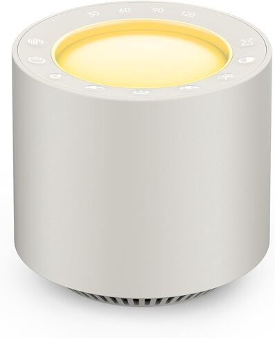 آلة الضوضاء البيضاء للأطفال: آلة صوت للنوم للعلاج بالضوء الأحمر مع 38 صوتًا مهدئًا ومهدئًا للرحم، وظيفة الذاكرة، ضوء ليلي لغرفة الأطفال قابل للتعتيم مع مؤقت، هدية للطفل in Kuwait