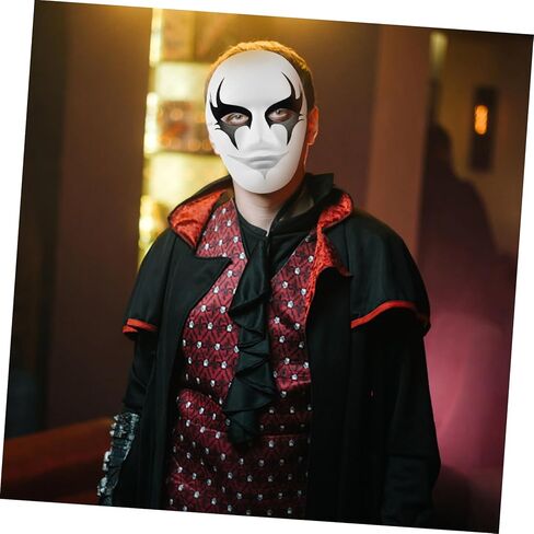 10Pcs DIY Blank Pulp Masks for Halloween Costumes Masquerade Parties and Cosplay Comfortable Fit Design for Creative Decoration in Saudi Arabia