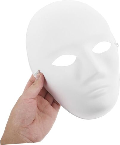 10Pcs DIY Blank Pulp Masks for Halloween Costumes Masquerade Parties and Cosplay Comfortable Fit Design for Creative Decoration in Saudi Arabia