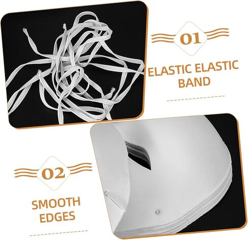 10Pcs DIY Blank Pulp Masks for Halloween Costumes Masquerade Parties and Cosplay Comfortable Fit Design for Creative Decoration in Saudi Arabia