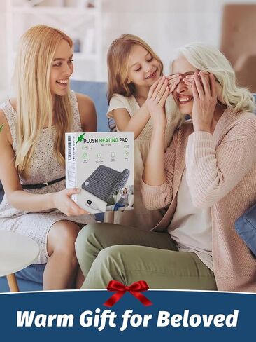 Heating Pad for Period Cramps Back Neck and Shoulders Pain Relief, 17"×33" Large Heated Pad with 4 Level Timing, 6 Level Heat Setting and Auto Shut Off, Christmas Gifts for Women, Men in Saudi Arabia
