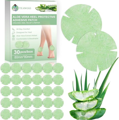 30PCS Patented Aloe Vera Cracked Heel Treatment Patches, New Upgraded Cracked Heel Repair Bandage in Saudi Arabia