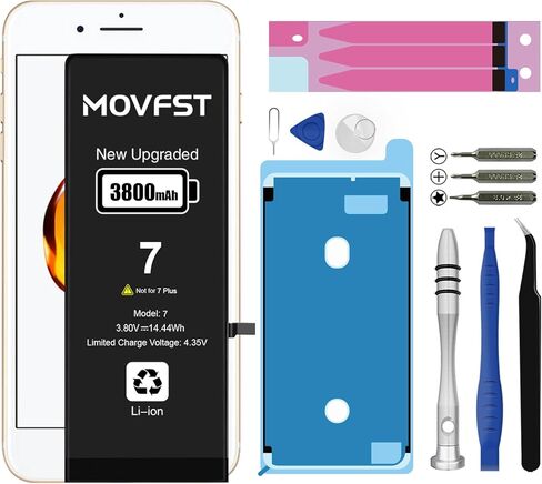 Replacement Battery for iPhone 6 Plus,Li-ion Polymer 4950mAh High Capacity Battery Fit for iPhone 6 Plus Model A1522 A1524 A1593 with Repair Tool Kits in Saudi Arabia