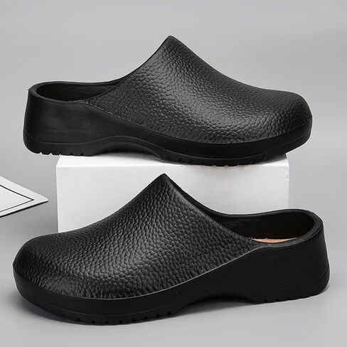 ihinzry Professional Chef Clogs Non-Slip Waterproof Work Shoes for Nurses Kitchen Staff with Arch Support Lightweight Comfort Restaurant Safety Shoes Slip Resistant​ in Saudi Arabia