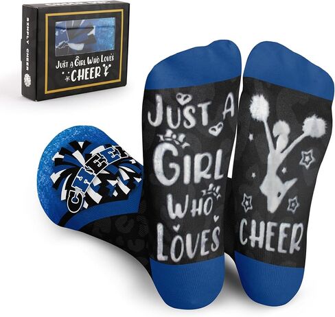 Cheer Socks For Girls, Fun Cheerleading Socks for Cheerleaders, Ideal Cheer Team Gifts in Saudi Arabia