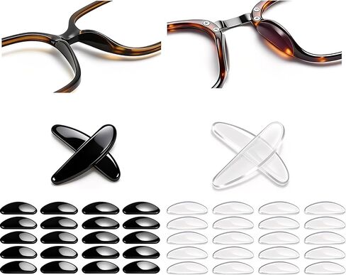 40Pack Fit for Ray Ban Meta Wayfarer Eyeglasses Nose Pads,Ultra Soft Silicone Adhesive Nose Pads Anti Slip Compatible with Ray-Ban Meta Wayfarer W4006/4008 & Gen2 RW4012(53mm & 50mm) Accessories. in Kuwait