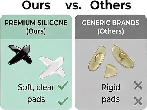 40Pack Fit for Ray Ban Meta Wayfarer Eyeglasses Nose Pads,Ultra Soft Silicone Adhesive Nose Pads Anti Slip Compatible with Ray-Ban Meta Wayfarer W4006/4008 & Gen2 RW4012(53mm & 50mm) Accessories. in Kuwait