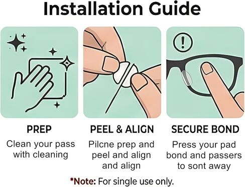 40Pack Fit for Ray Ban Meta Wayfarer Eyeglasses Nose Pads,Ultra Soft Silicone Adhesive Nose Pads Anti Slip Compatible with Ray-Ban Meta Wayfarer W4006/4008 & Gen2 RW4012(53mm & 50mm) Accessories. in Kuwait