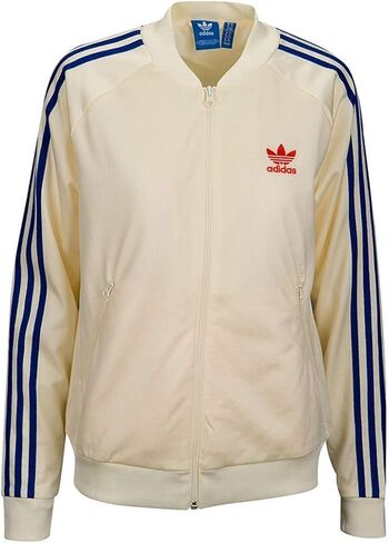 adidas Women's Originals Embellished Arts SST Track Jacket Beige-Khaki cv9431 in Saudi Arabia
